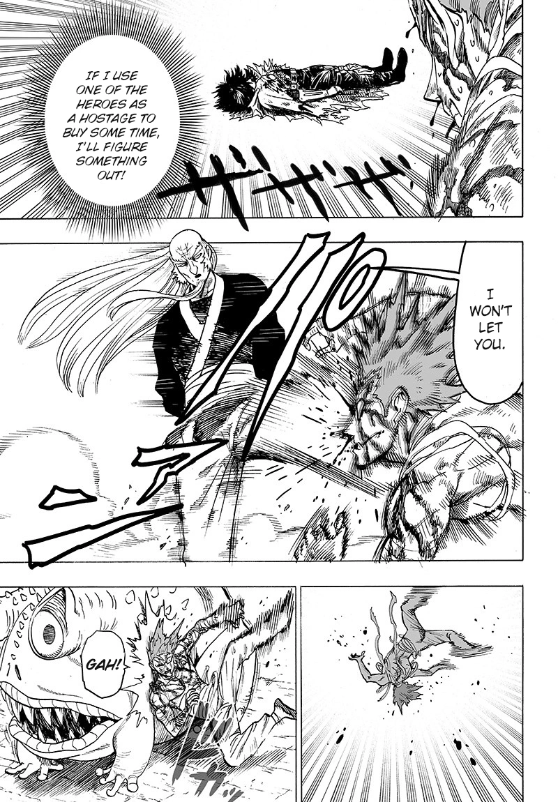 One Punch Man Manga Chapter 84 page 15 - Escalation scene