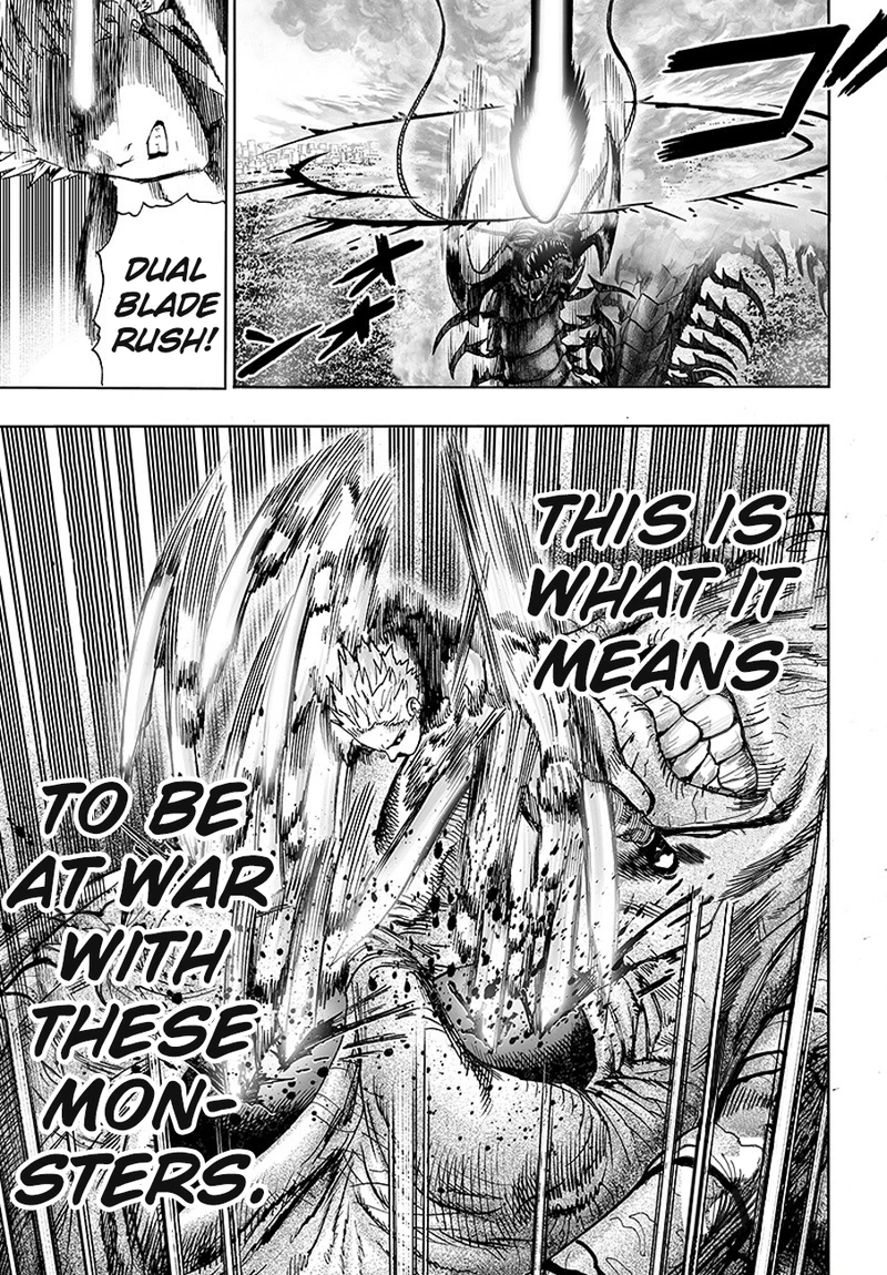 One Punch Man Manga Chapter 84 page 91 - Escalation scene