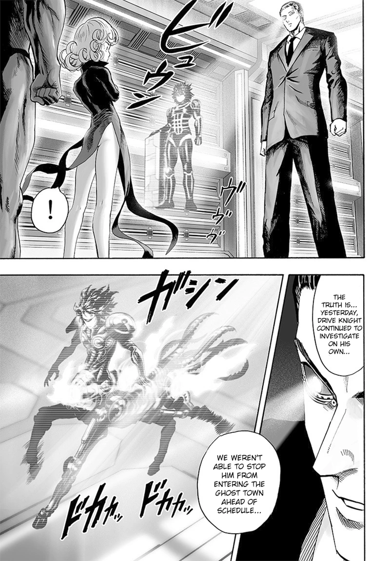One Punch Man Manga Chapter 85 page 11 - Is it Because I'm Caped Baldy? scene