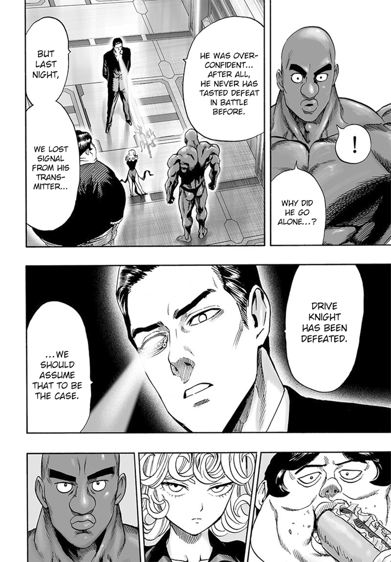 One Punch Man Manga Chapter 85 page 12 - Is it Because I'm Caped Baldy? scene