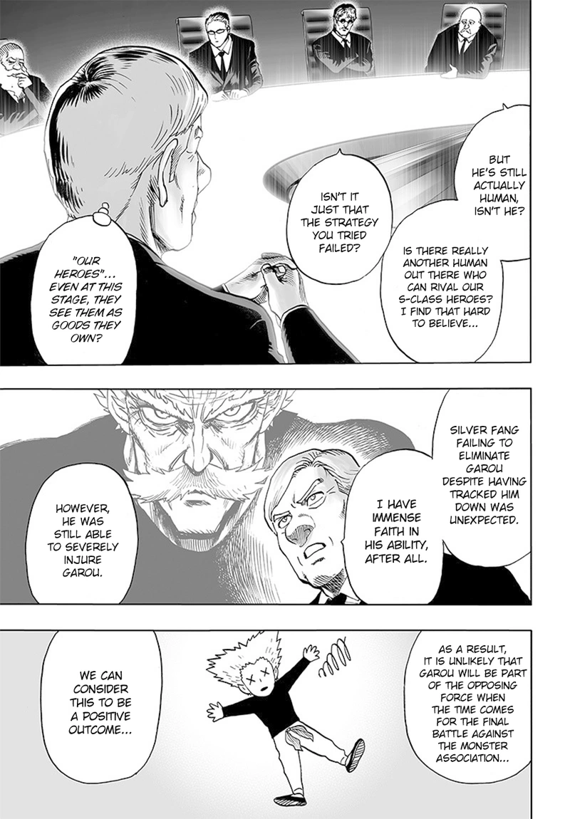 One Punch Man Manga Chapter 85 page 3 - Is it Because I'm Caped Baldy? scene