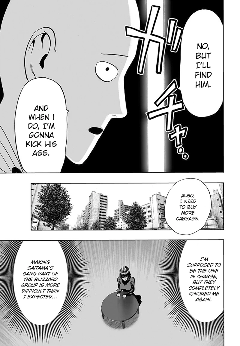 One Punch Man Manga Chapter 85 page 41 - Is it Because I'm Caped Baldy? scene