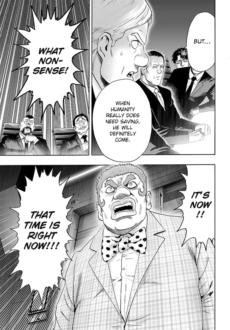 One Punch Man Manga Chapter 85 page 5 - Is it Because I'm Caped Baldy? scene