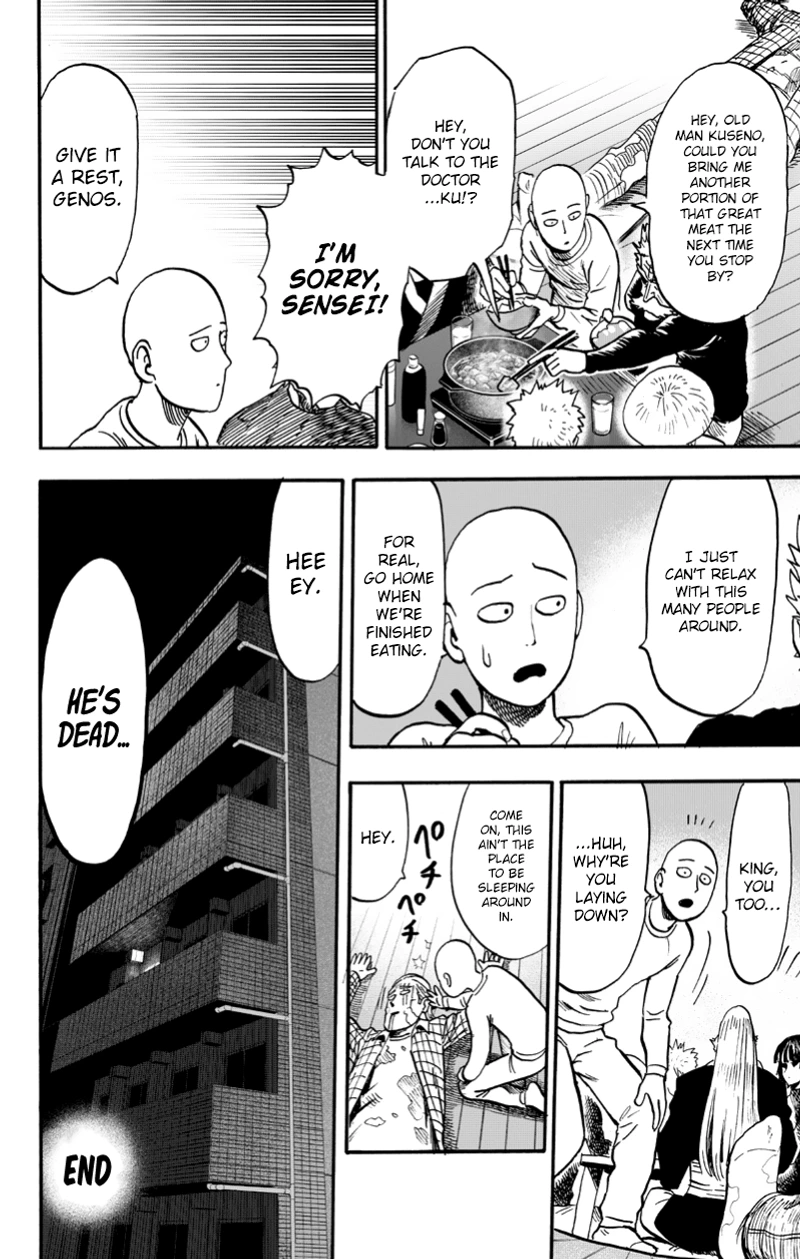 One Punch Man Manga Chapter 89 page 100 - Hotpot scene
