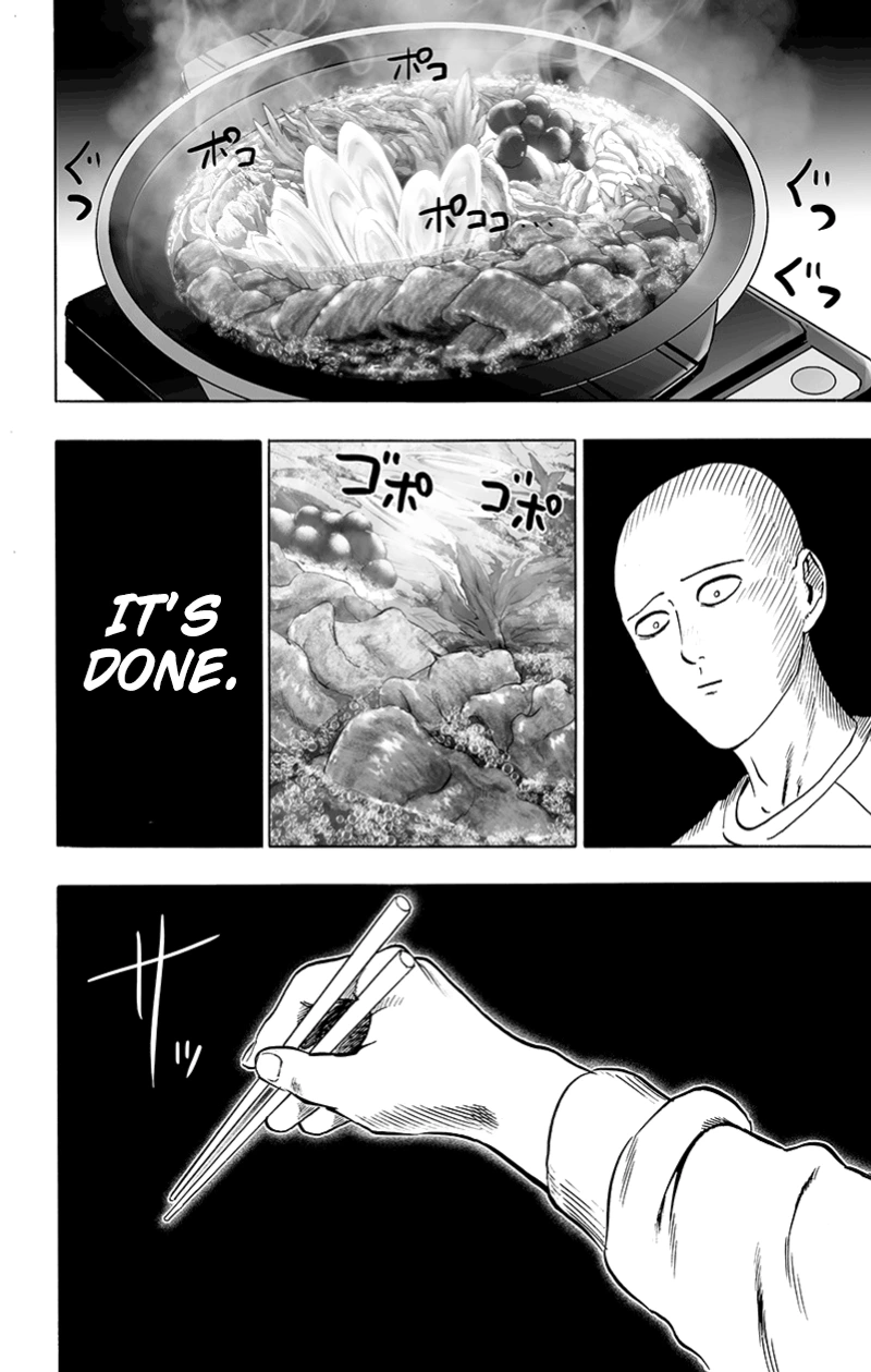 One Punch Man Manga Chapter 89 page 90 - Hotpot scene