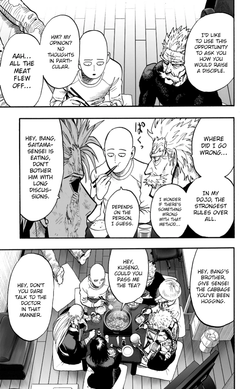 One Punch Man Manga Chapter 89 page 99 - Hotpot scene