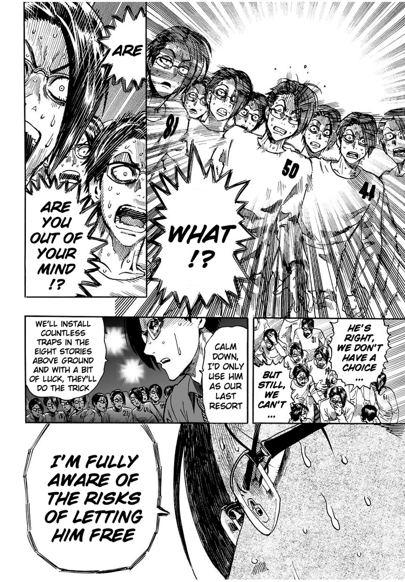 One Punch Man Manga Chapter 9 page 12 - House of Evolution scene