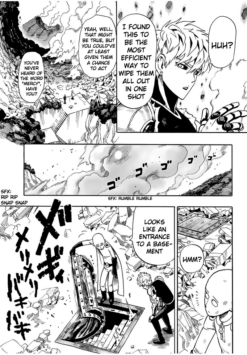 One Punch Man Manga Chapter 9 page 17 - House of Evolution scene