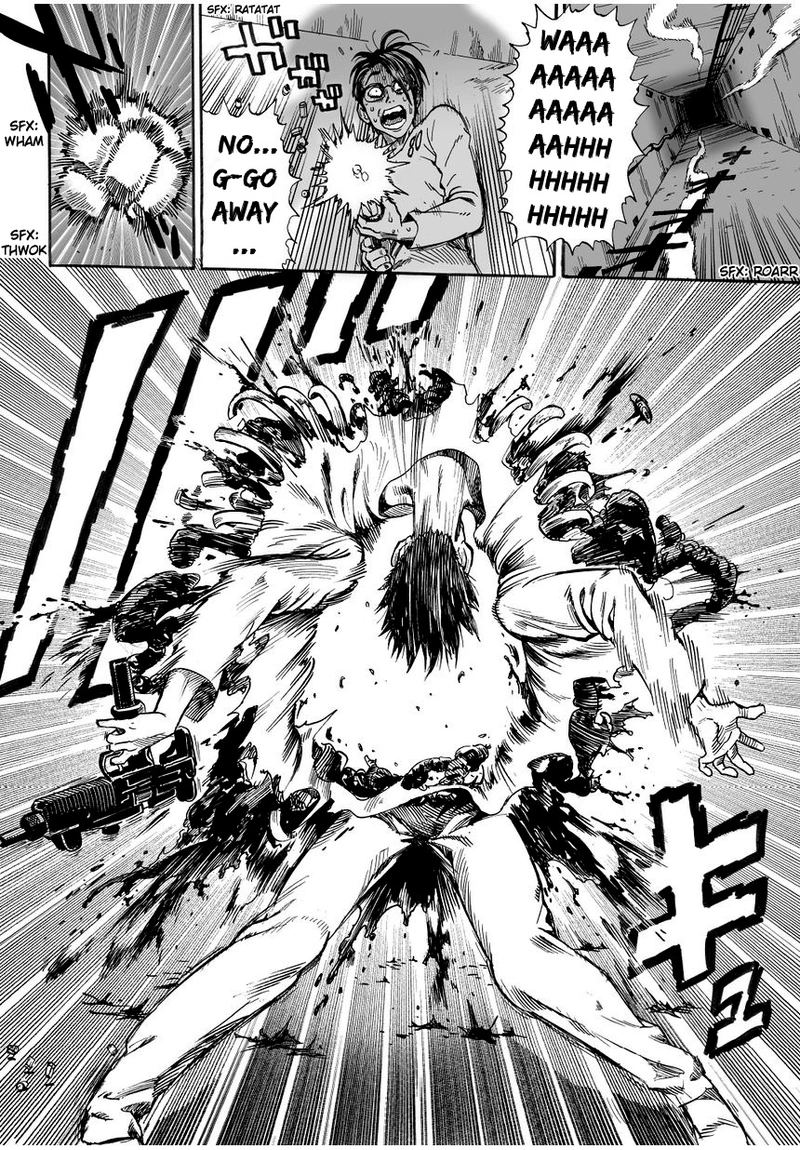 One Punch Man Manga Chapter 9 page 18 - House of Evolution scene