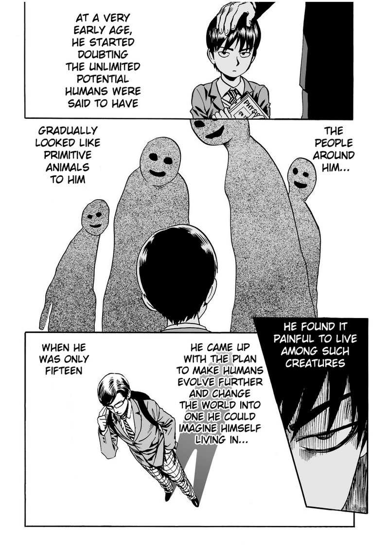 One Punch Man Manga Chapter 9 page 4 - House of Evolution scene