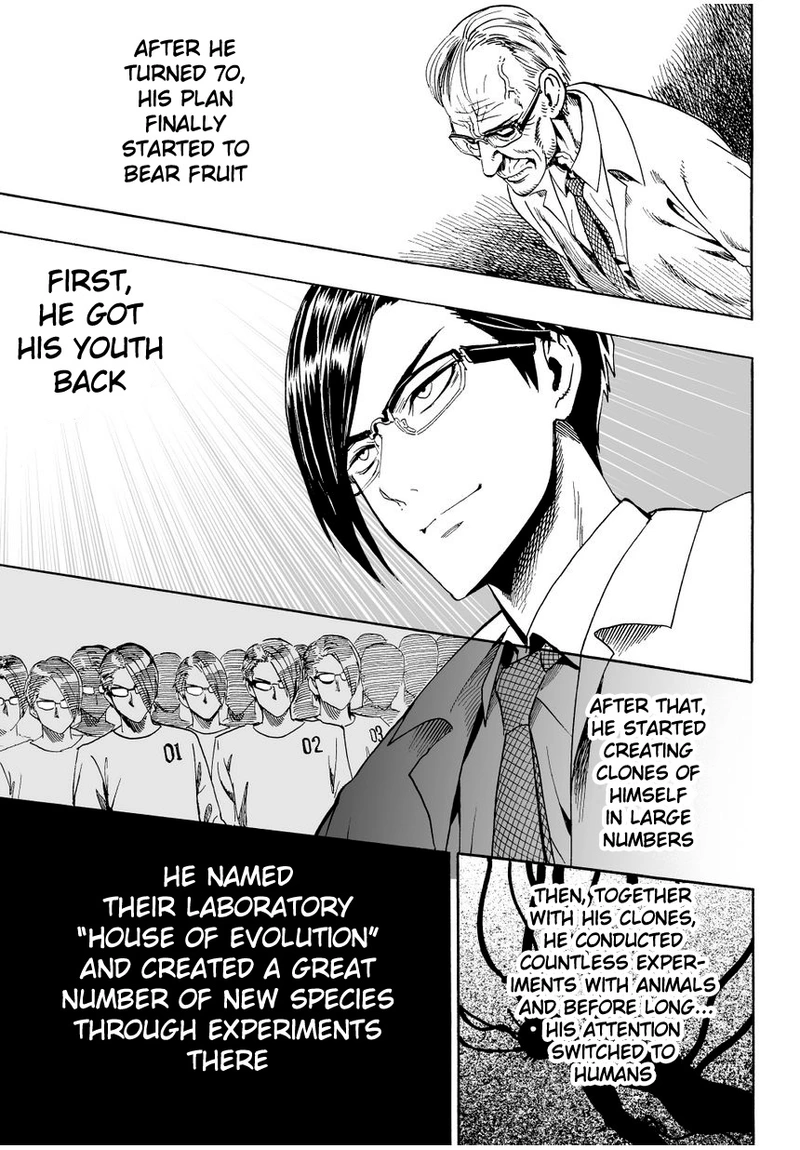 One Punch Man Manga Chapter 9 page 5 - House of Evolution scene