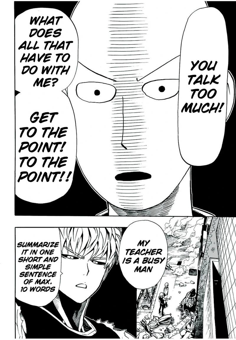 One Punch Man Manga Chapter 9 page 6 - House of Evolution scene