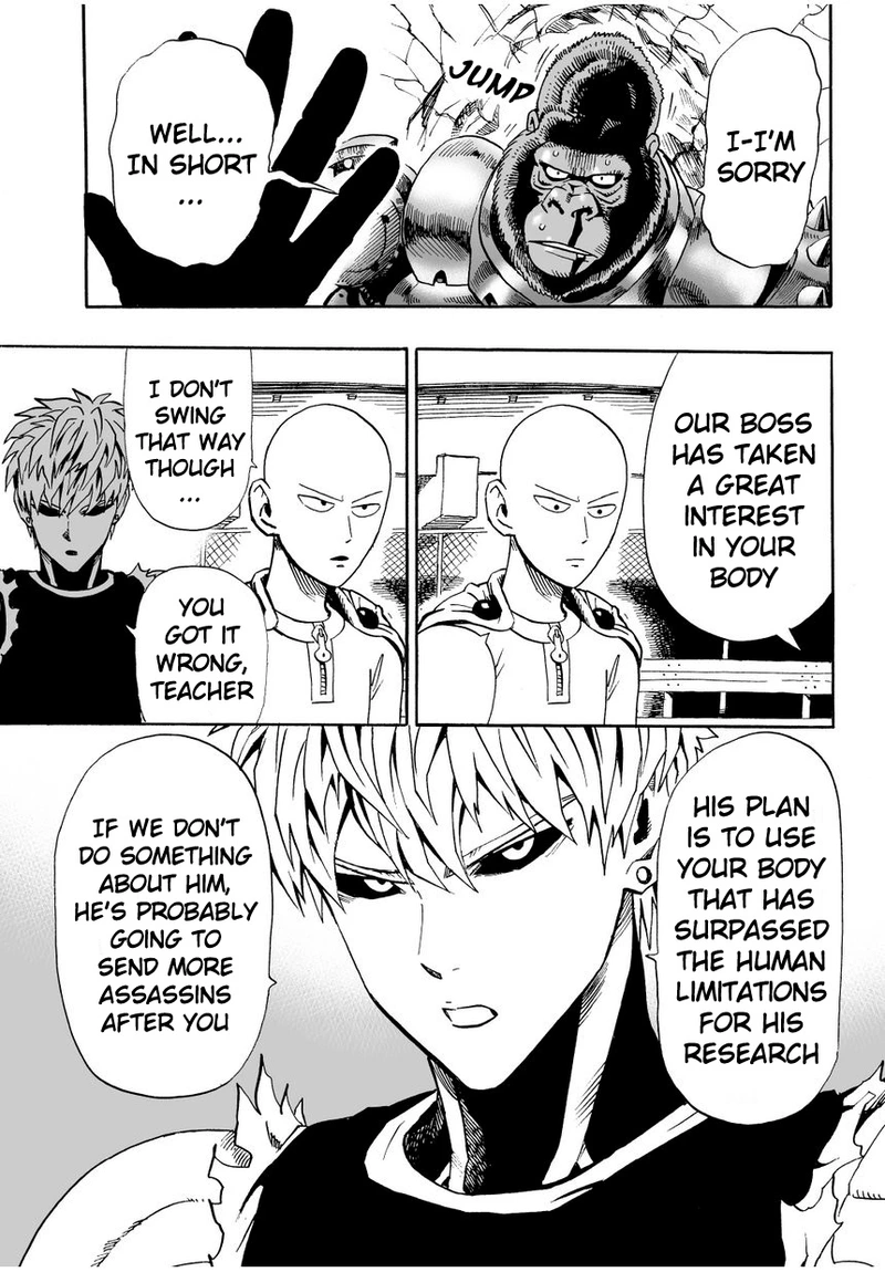 One Punch Man Manga Chapter 9 page 7 - House of Evolution scene