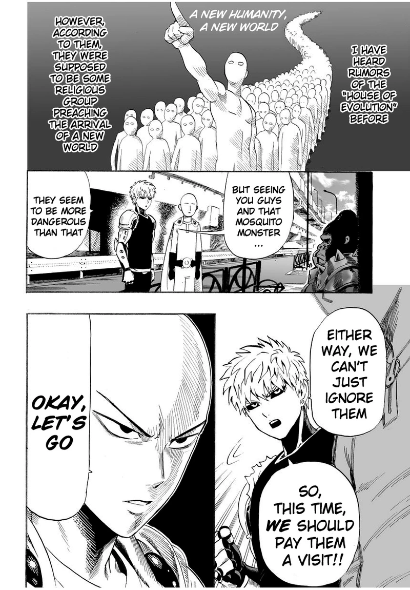 One Punch Man Manga Chapter 9 page 8 - House of Evolution scene