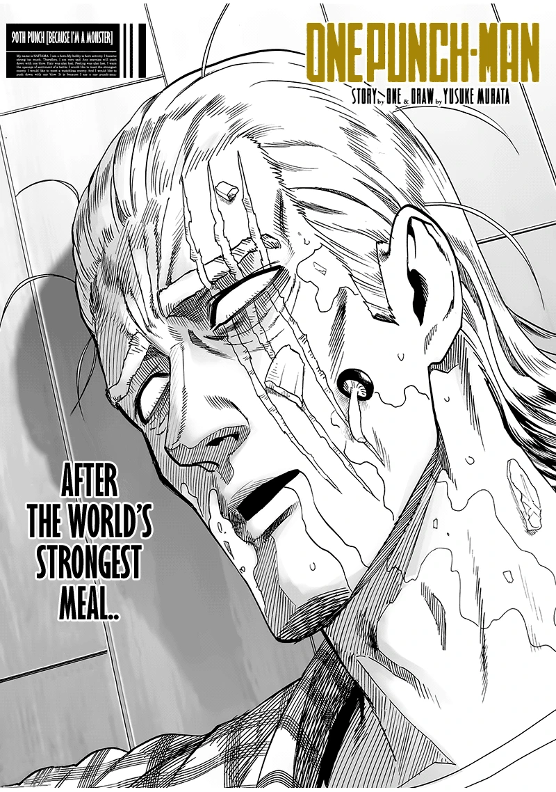 One Punch Man Manga Chapter 90 page 1 - Because I'm a Monster scene