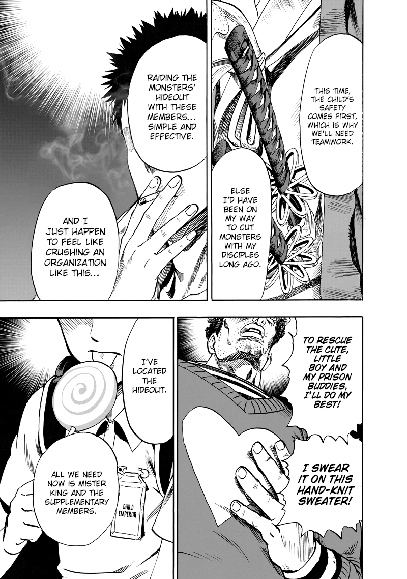 One Punch Man Manga Chapter 90 page 18 - Because I'm a Monster scene