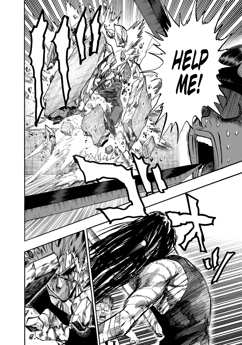 One Punch Man Manga Chapter 90 page 32 - Because I'm a Monster scene