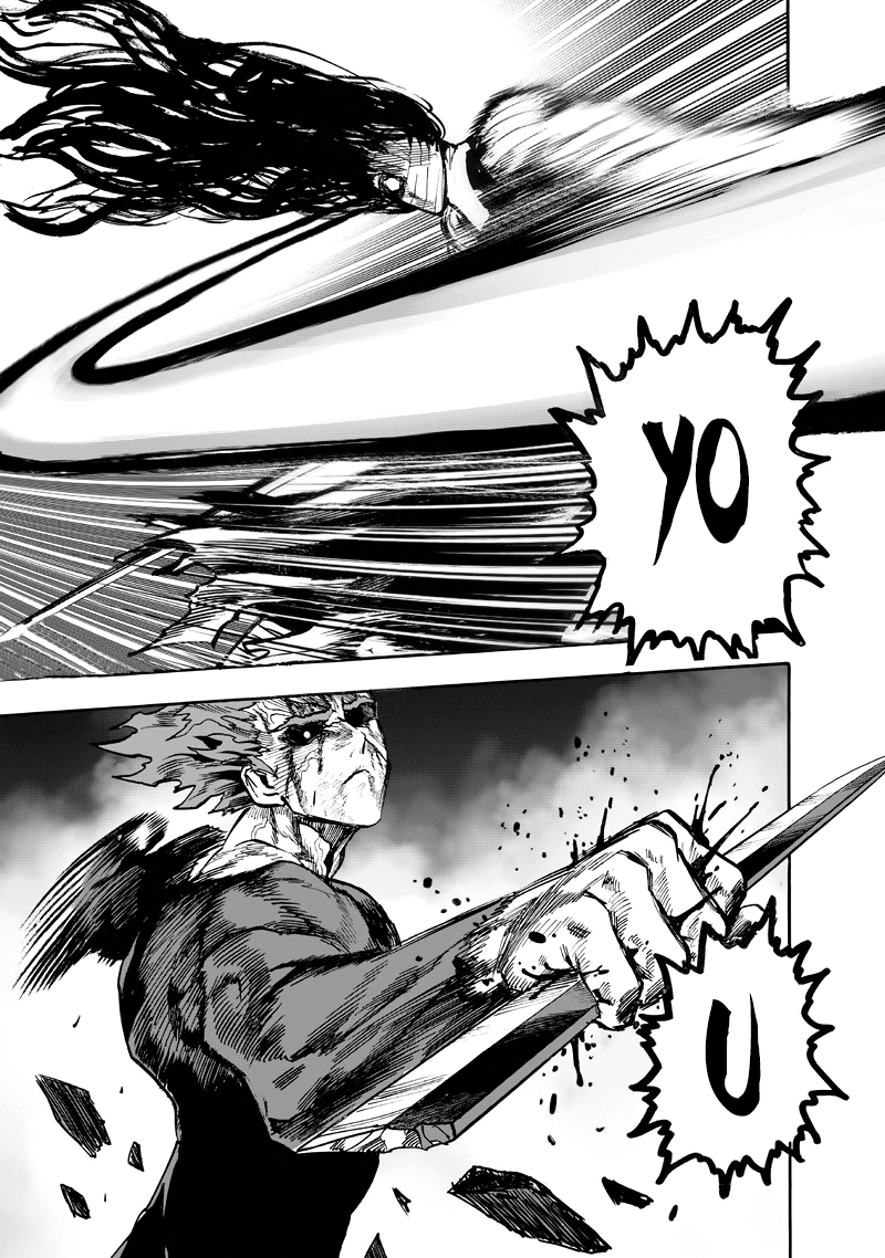 One Punch Man Manga Chapter 90 page 33 - Because I'm a Monster scene