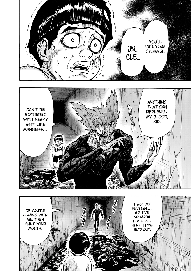 One Punch Man Manga Chapter 90 page 42 - Because I'm a Monster scene