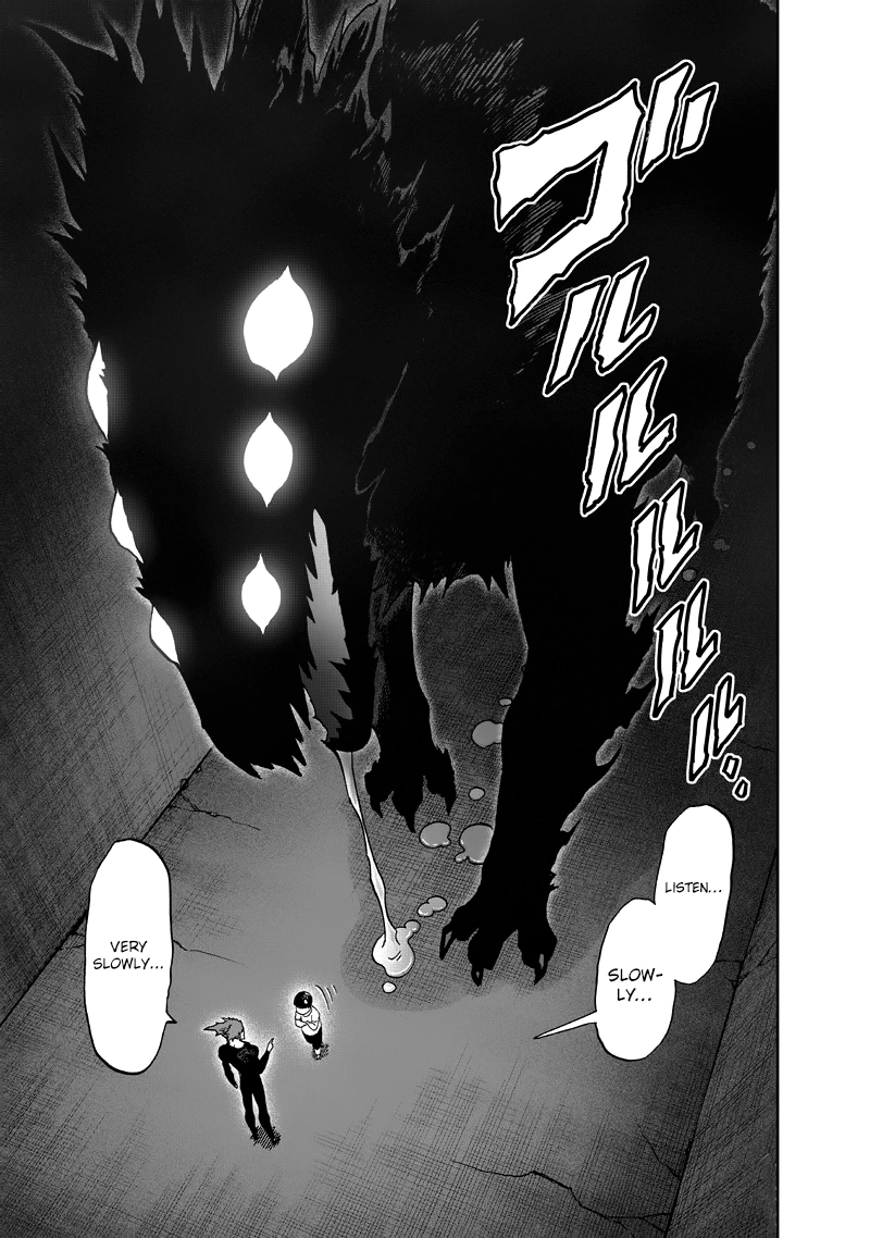 One Punch Man Manga Chapter 90 page 47 - Because I'm a Monster scene