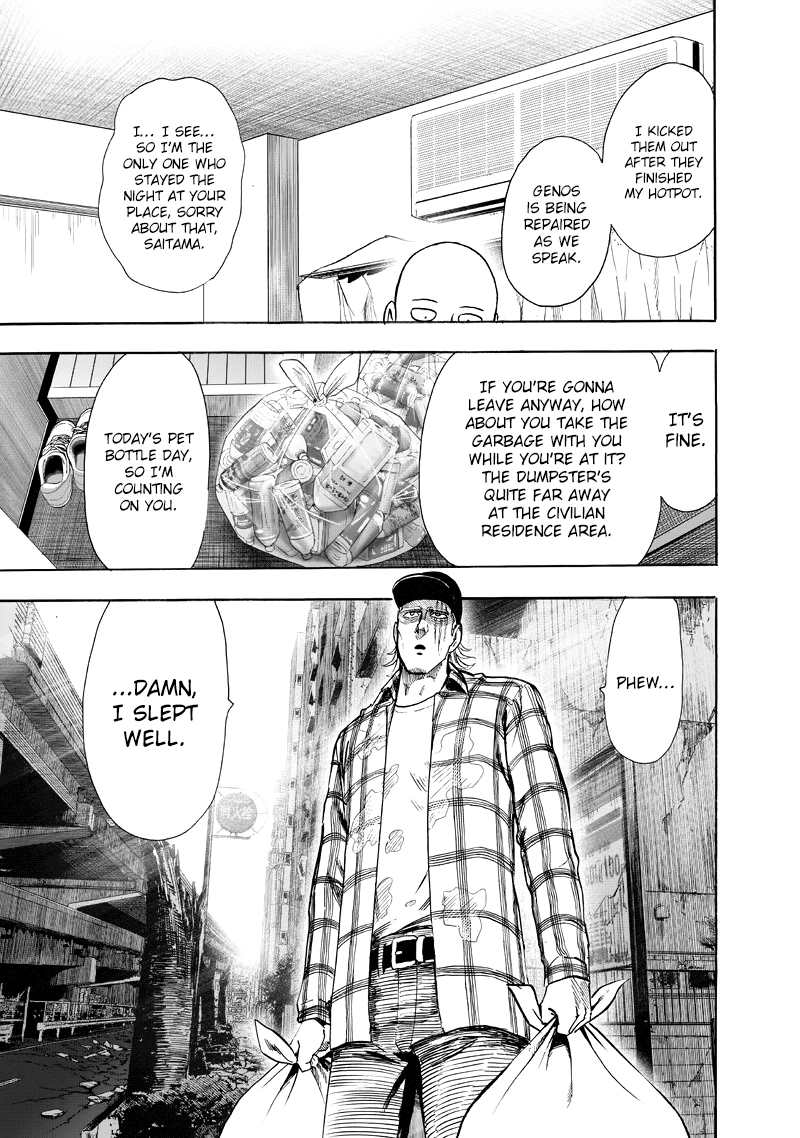 One Punch Man Manga Chapter 90 page 8 - Because I'm a Monster scene