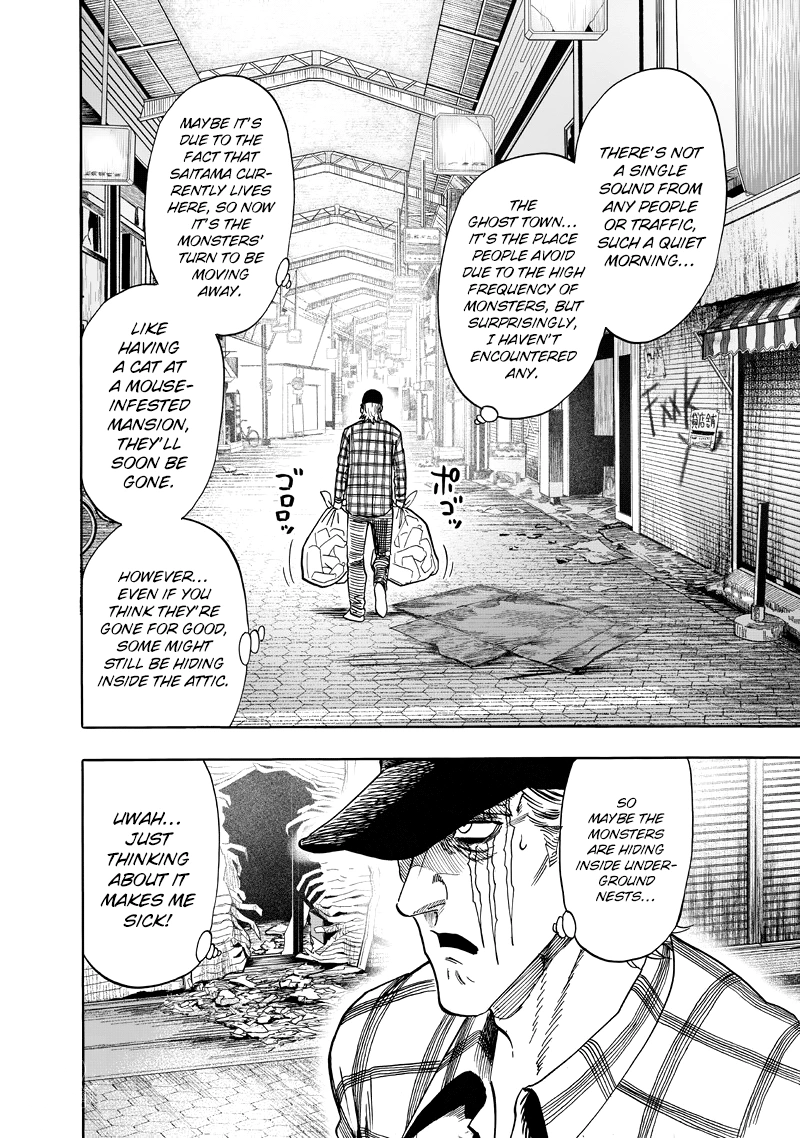 One Punch Man Manga Chapter 90 page 9 - Because I'm a Monster scene