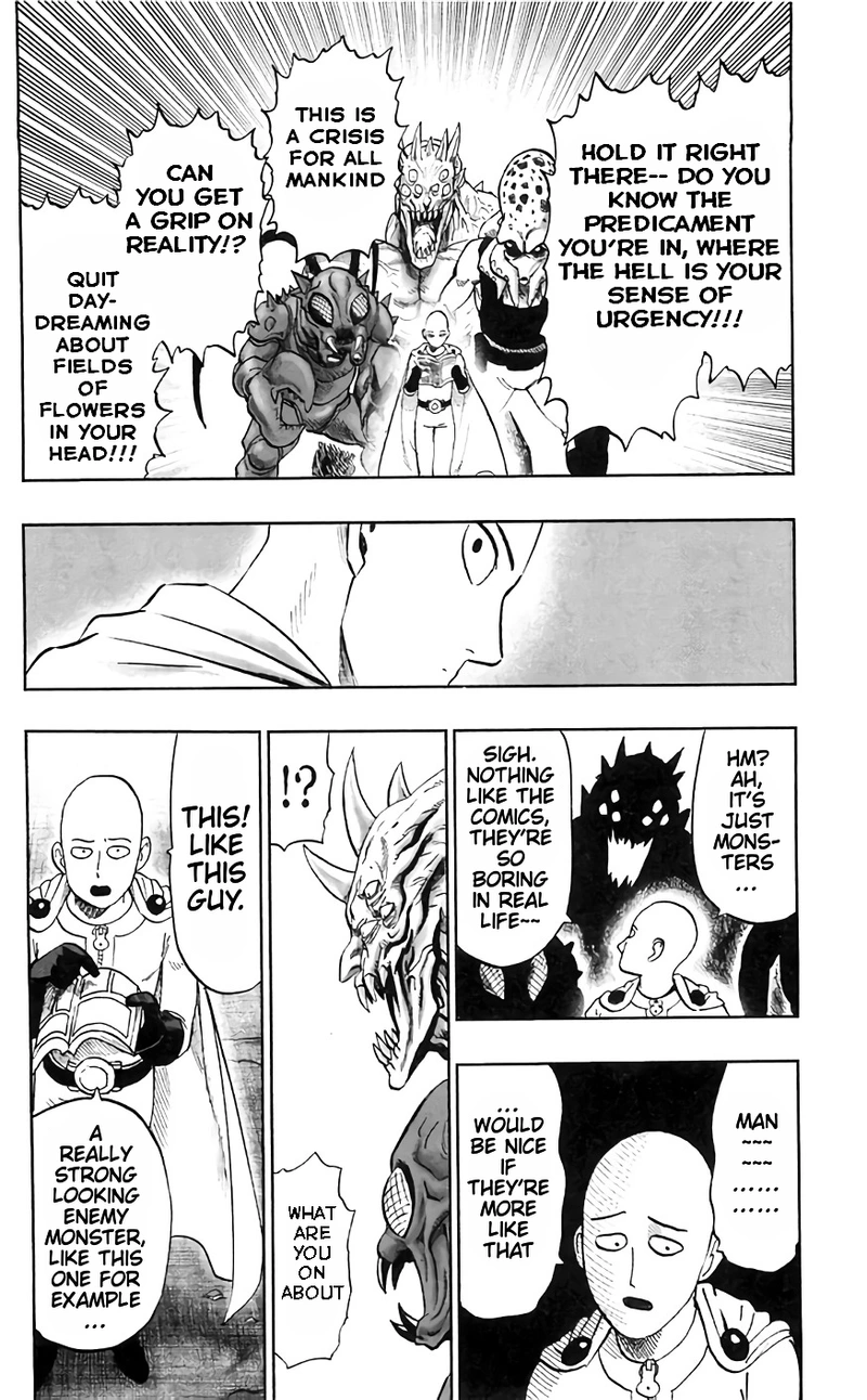 One Punch Man Manga Chapter 92.5 page 6 - Reality Punch | Volume 19 Extras scene