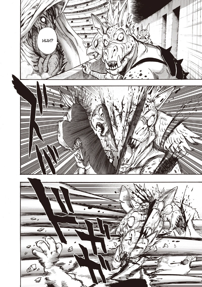 One Punch Man Manga Chapter 92 page 35 - Manhole scene
