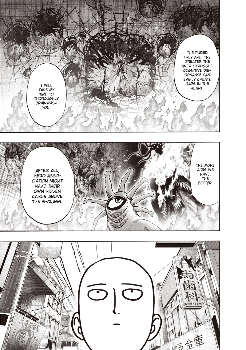 One Punch Man Manga Chapter 92 page 67 - Manhole scene