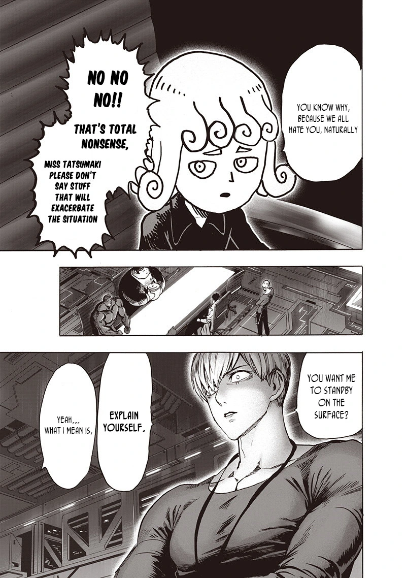 One Punch Man Manga Chapter 93 page 16 - Let's Go! scene
