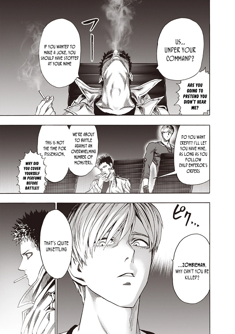 One Punch Man Manga Chapter 93 page 19 - Let's Go! scene