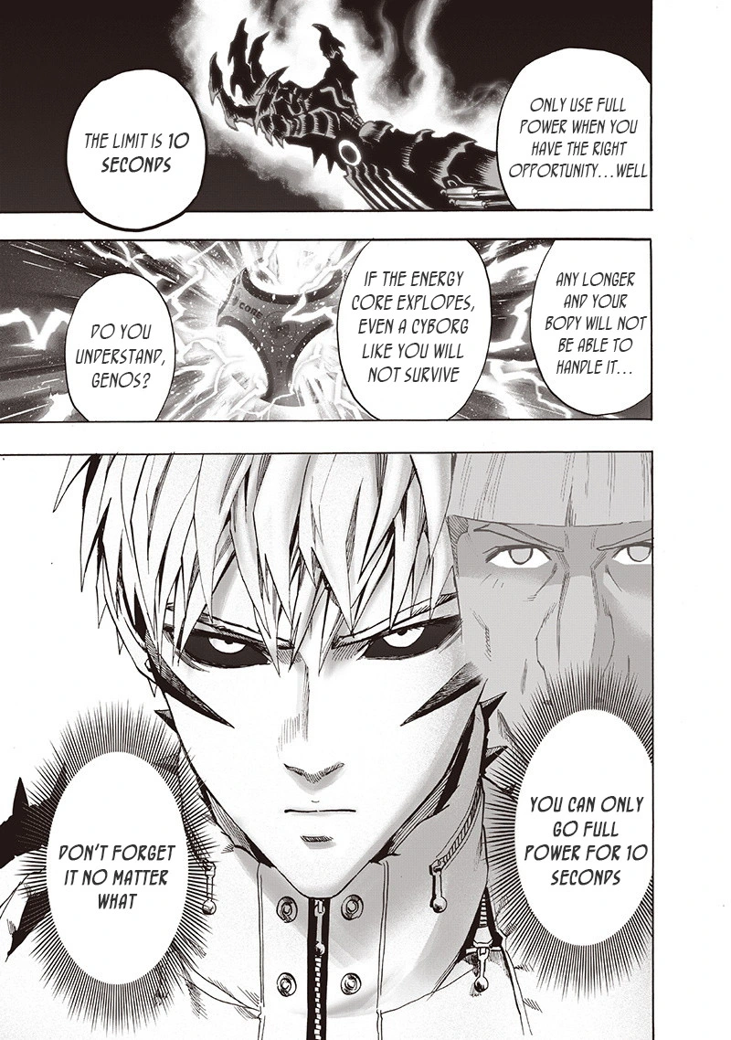 One Punch Man Manga Chapter 93 page 58 - Let's Go! scene