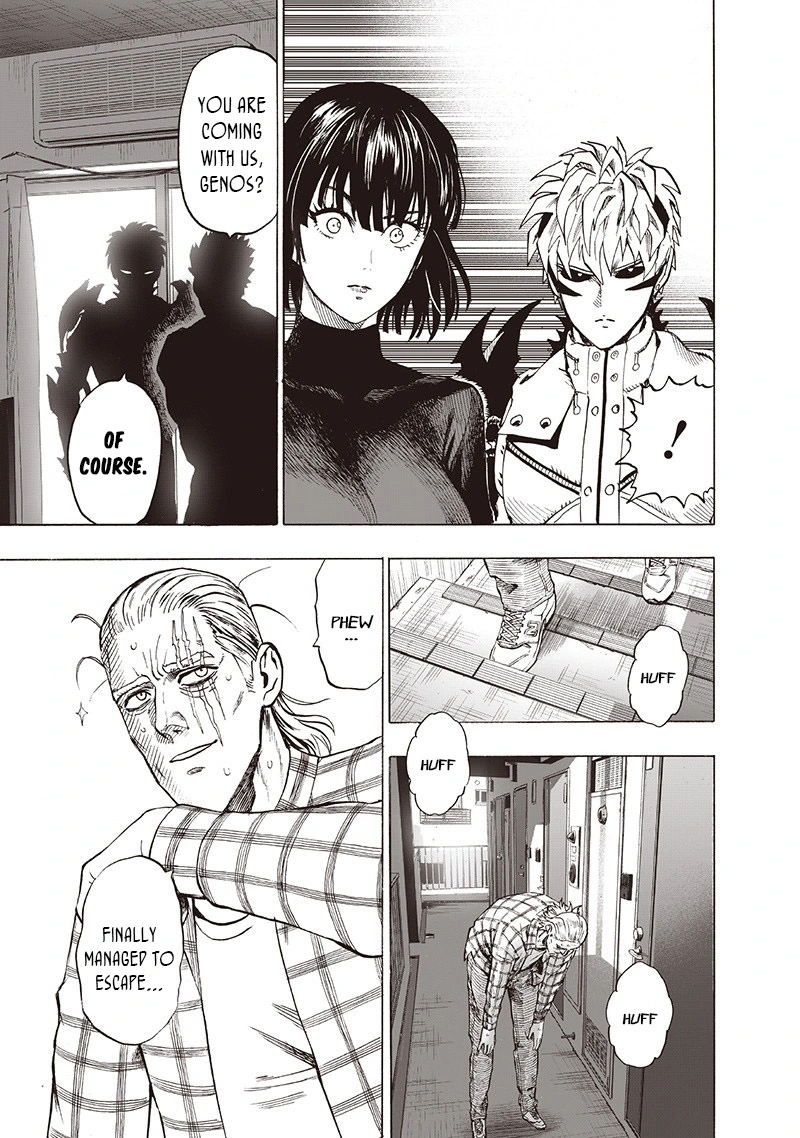 One Punch Man Manga Chapter 93 page 64 - Let's Go! scene