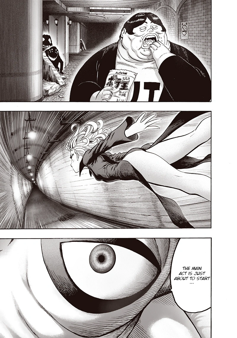 One Punch Man Manga Chapter 95 page 14 - Speedster scene