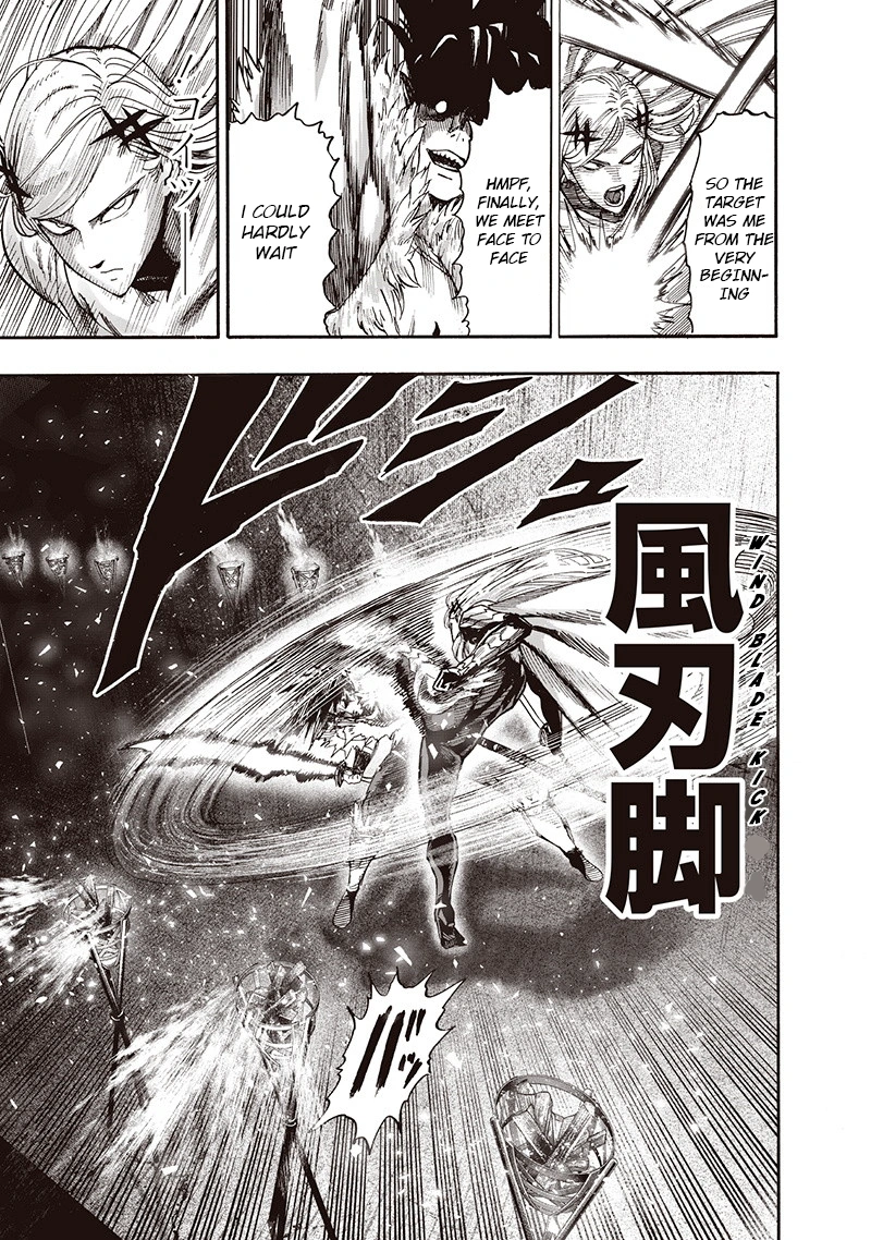 One Punch Man Manga Chapter 95 page 26 - Speedster scene