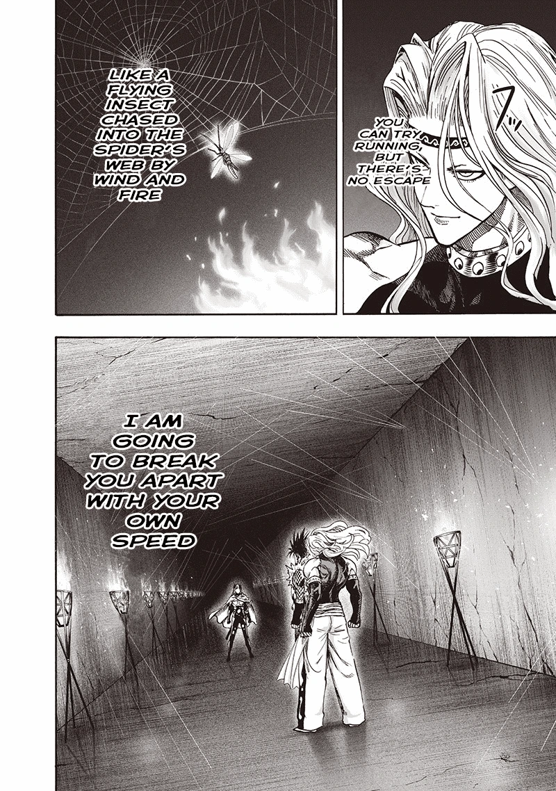 One Punch Man Manga Chapter 95 page 31 - Speedster scene