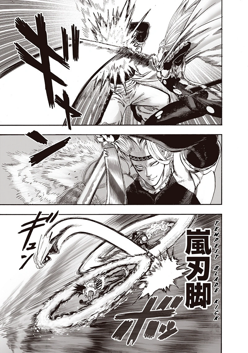 One Punch Man Manga Chapter 95 page 37 - Speedster scene