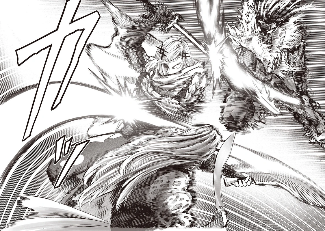 One Punch Man Manga Chapter 95 page 52 - Speedster scene