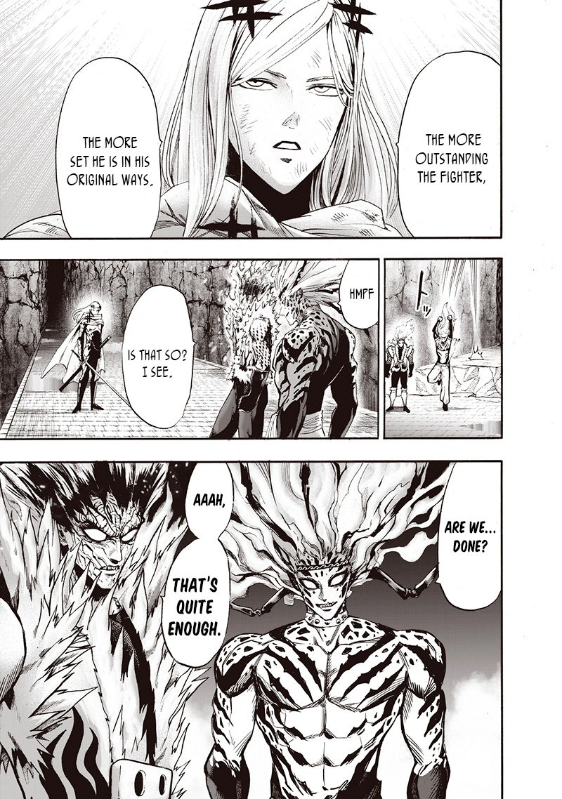 One Punch Man Manga Chapter 96 page 10 - The Time is Now scene