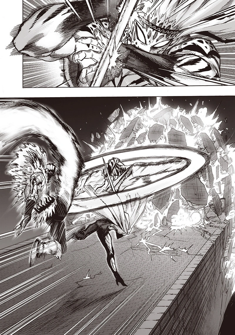 One Punch Man Manga Chapter 96 page 17 - The Time is Now scene