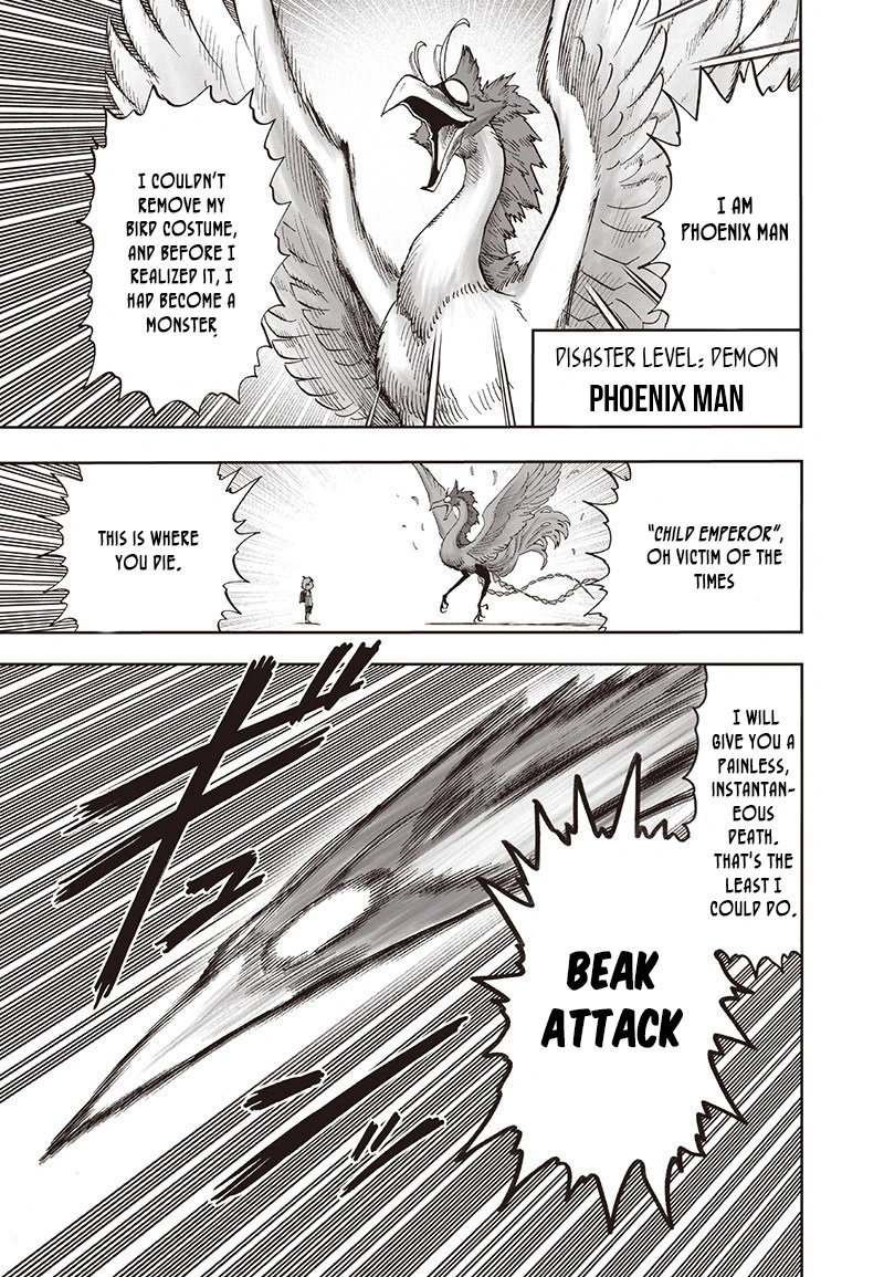 One Punch Man Manga Chapter 97 page 12 - Backpack scene