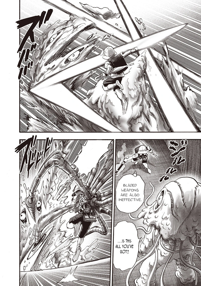 One Punch Man Manga Chapter 97 page 24 - Backpack scene