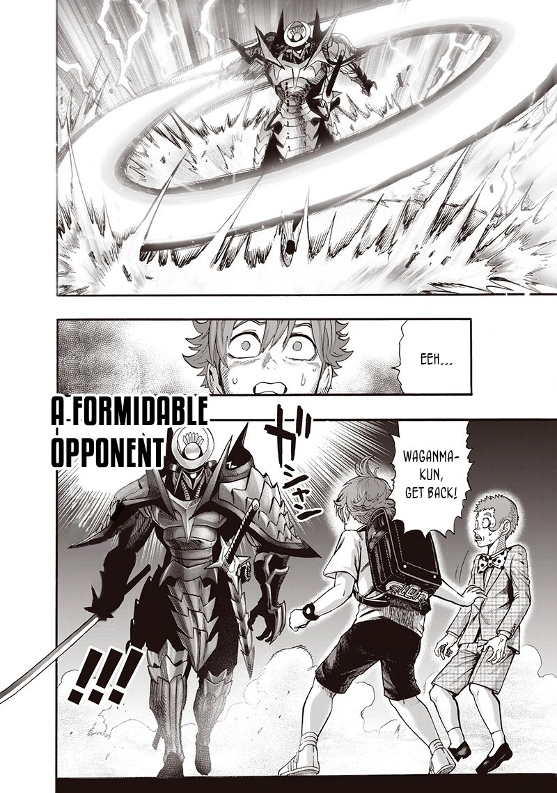 One Punch Man Manga Chapter 97 page 32 - Backpack scene
