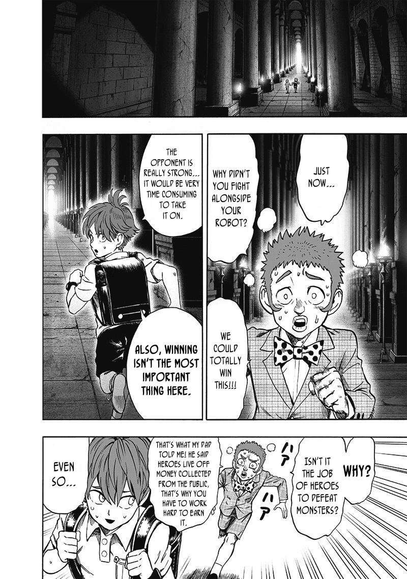 One Punch Man Manga Chapter 98 page 11 - Tears of Regret scene