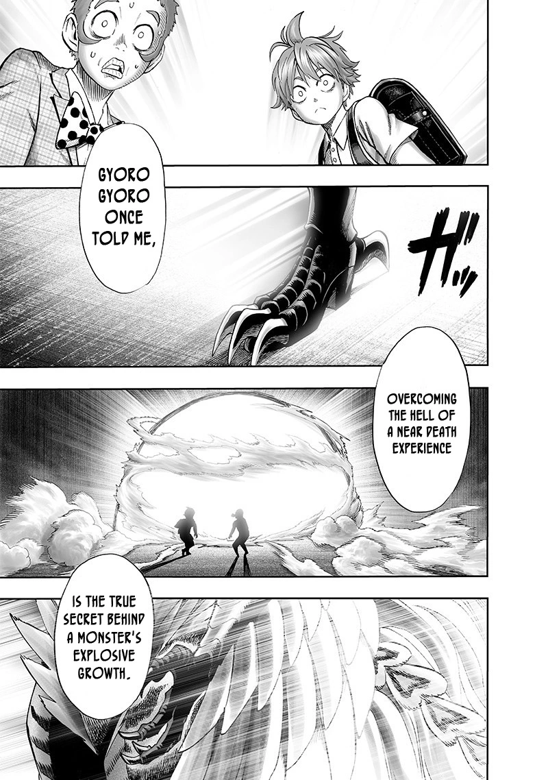 One Punch Man Manga Chapter 98 page 18 - Tears of Regret scene