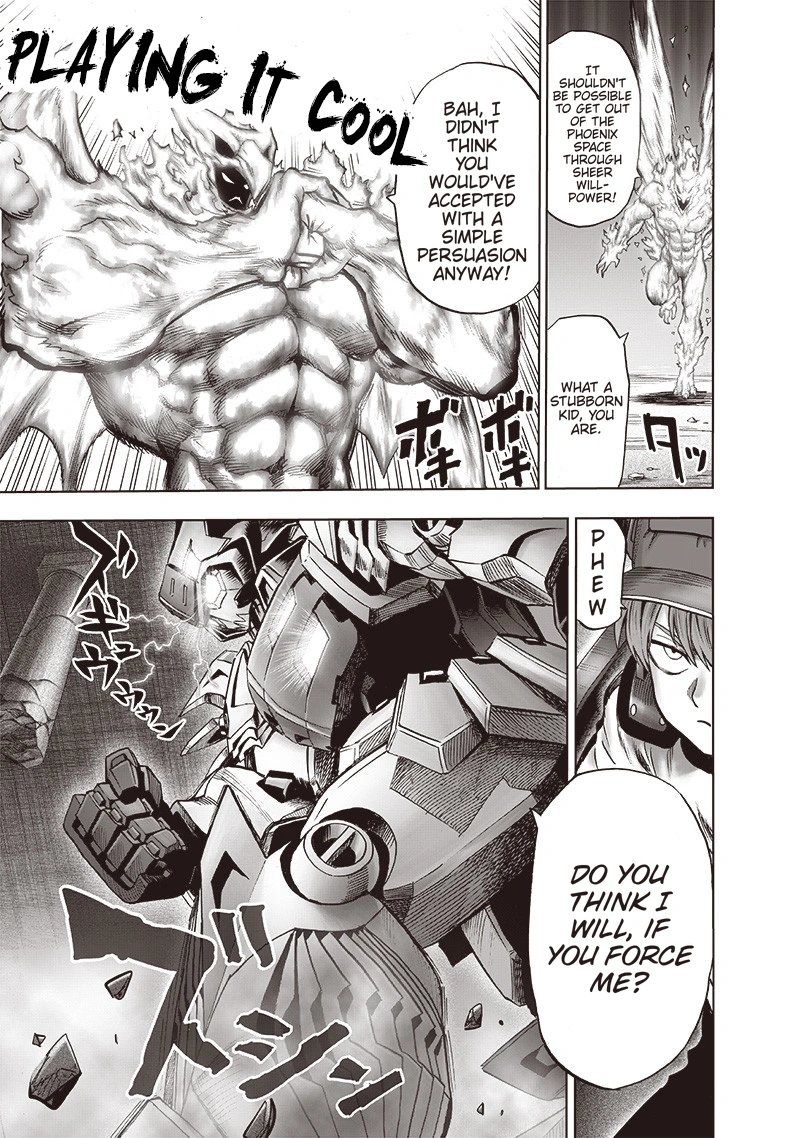 One Punch Man Manga Chapter 99 page 19 - Heat Up scene